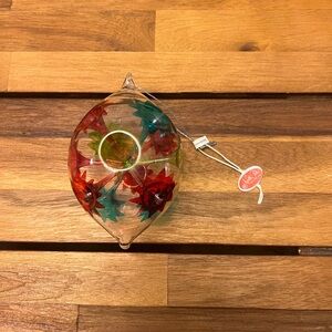 North Pole Trading Company 2010 Hand Blown Glass Christmas Ornament - New